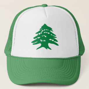 Green Lebanon Cedar Tree Trucker Hat