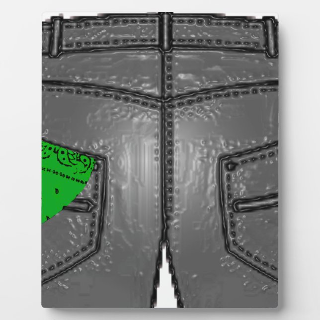 Green Left Hanky Plaque (Front)