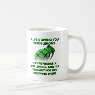 Green Lemons Funny Mug