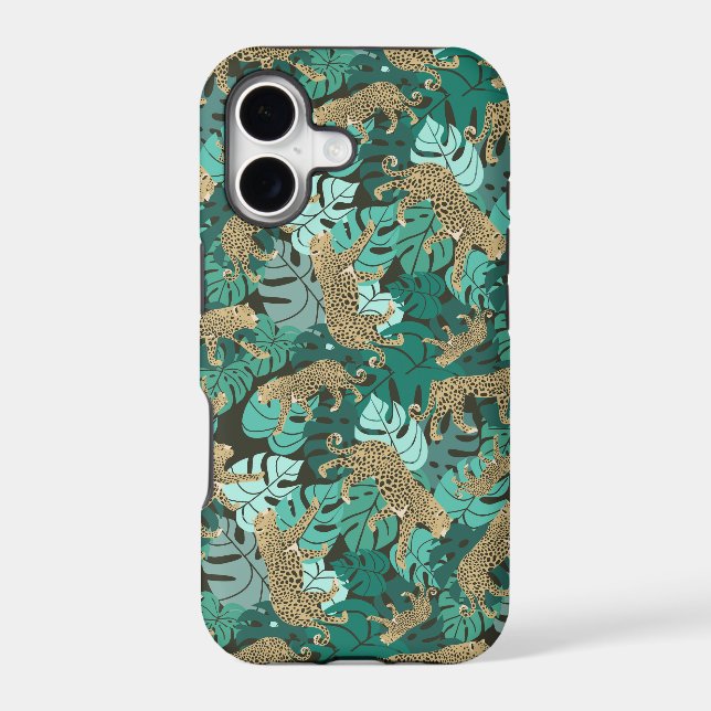 Green Leopard Botanical Tropical Jungle (Back)