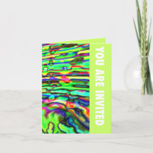 Green Leopard Invitation Card