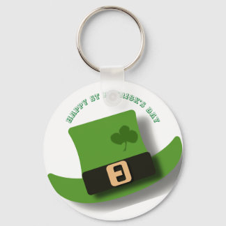 Green Leprechaun Hat St Patrick’s Day Keychain