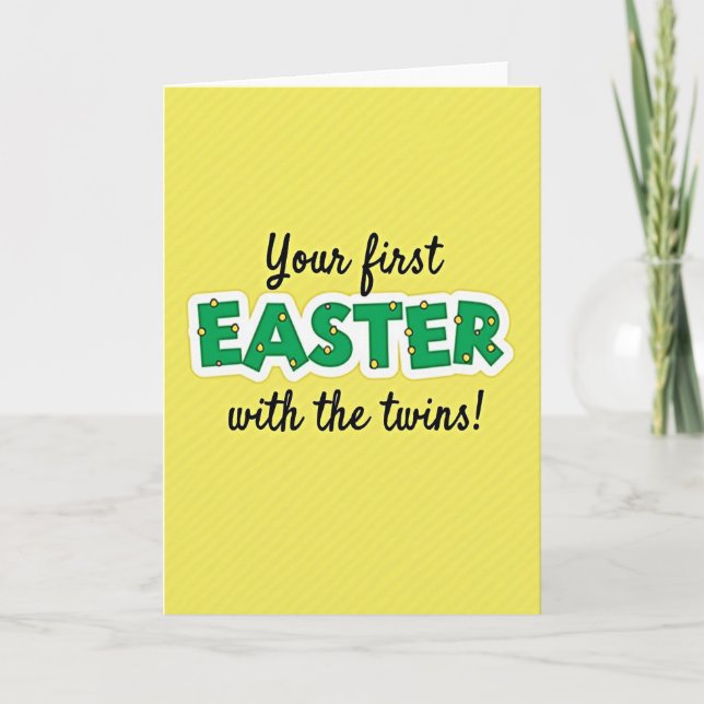 Green Letter Celebration Card (Front)