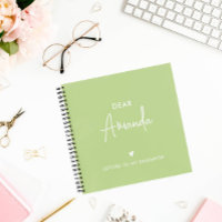 GREEN Letters to My Daughter Keepsake Memory