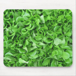 Green lettuce mouspad mouse pad