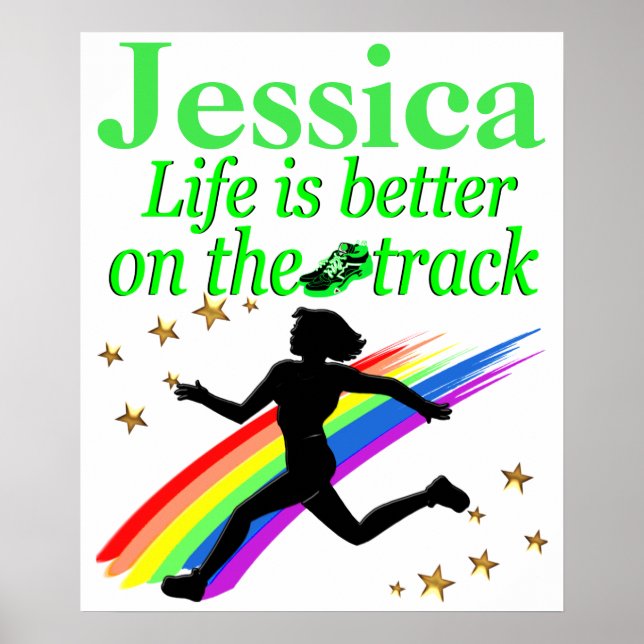 GREEN LIFE IS BETTER ON THE TRACK CUSTOM POSTER (Front)