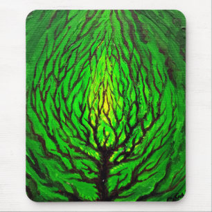 Green life mouse pad