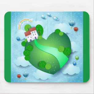 Green Life Mouse Pad