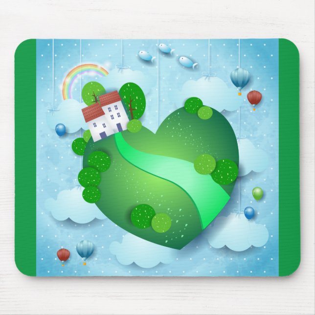 Green Life Mouse Pad (Front)