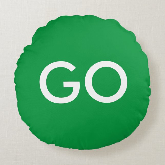 Green Light Accent Pillow (Front)