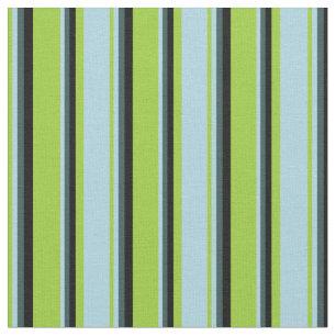 Green, Light Blue, Dark Slate Grey, and Black Fabric