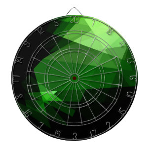 Green light crystal graphic design dartboard