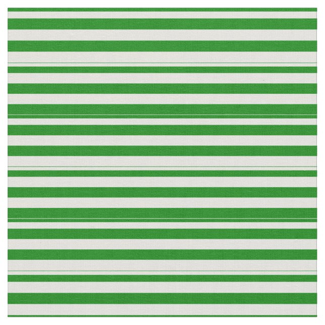 Green & Light Cyan Lines Pattern Fabric (Close Up)