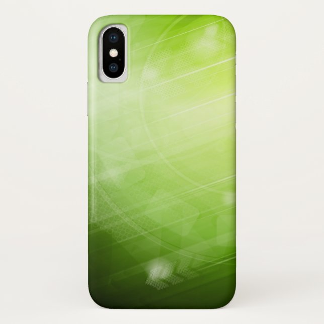 Green light design in hi-tech style Case-Mate iPhone case (Back)