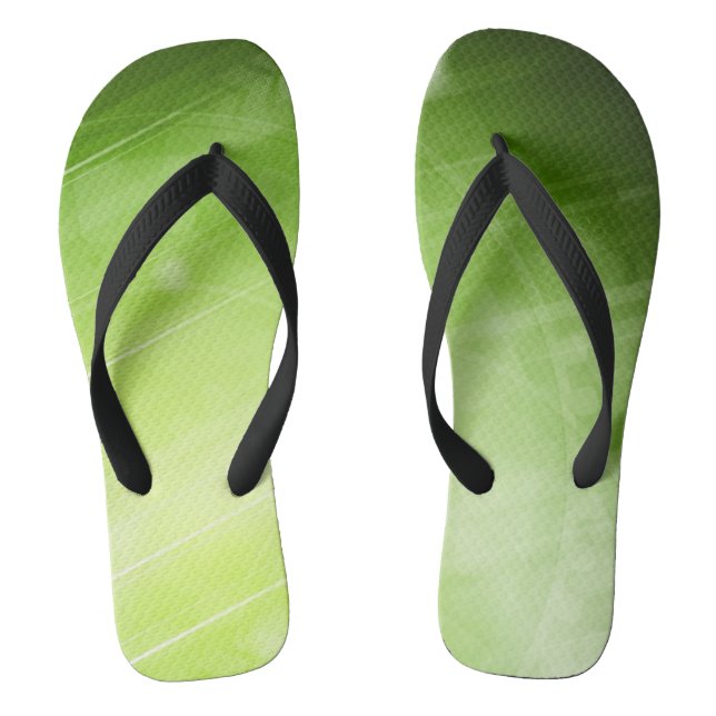 Green light design in hi-tech style flip flops (Footbed)