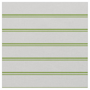Green & Light Grey Coloured Striped/Lined Pattern Fabric