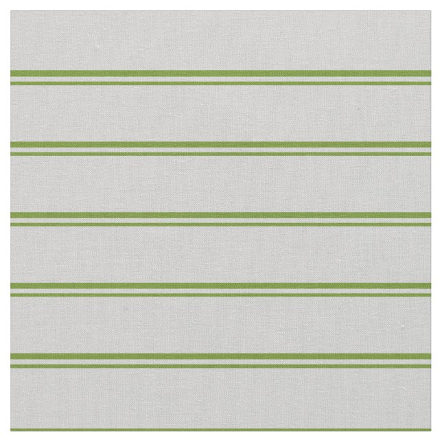 Green & Light Grey Coloured Striped/Lined Pattern Fabric (Close Up)