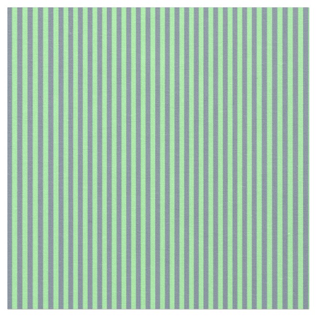Green & Light Slate Grey Lines Fabric (Close Up)