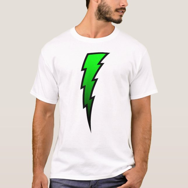 Green Lightning Bolt T-Shirt (Front)