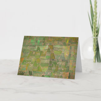 Green Like Klee Greeting card