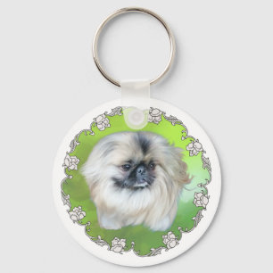 Green Lilly Keychain