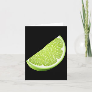 Green Lime Halloween Costume Group Funny Lime Slic Card