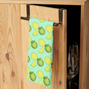Green Lime Pattern Kitchen Towel