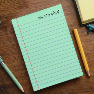 Green Lined Notebook Paper  Post-it Notes