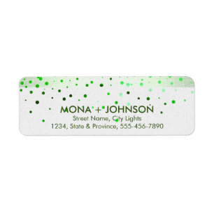 Green Linen Glitter Sparkle Confetti Dots Modern