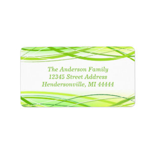 Green Lines - Address Label