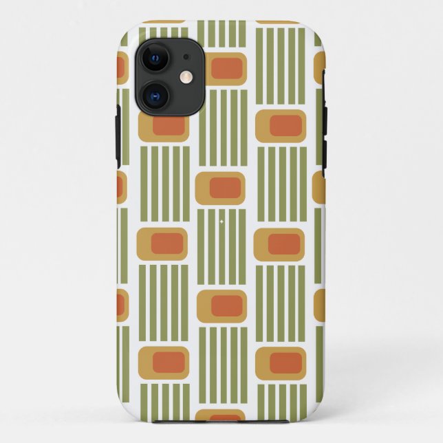 Green Lines and Boxes  Case-Mate iPhone Case (Back)