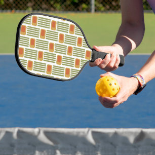 Green Lines and Boxes  Pickleball Paddle