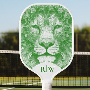 Green Lion illustrated  Pickleball Paddle