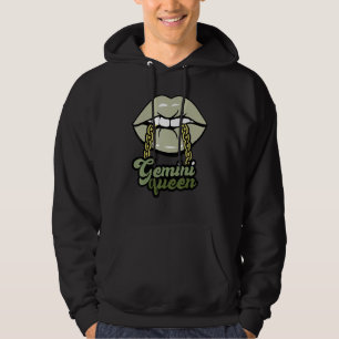 Green Lips Gemini Queen Hoodie