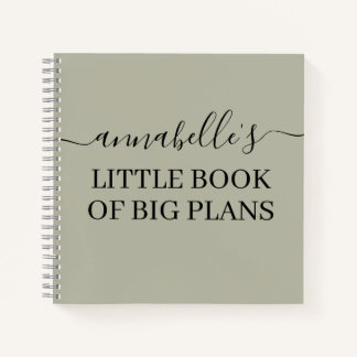Green Little Book Of Big Plans Carnet