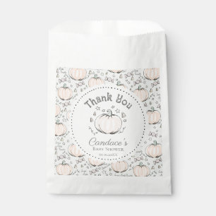 Green Little Pumpkin Baby Shower Thank You Favour Bag