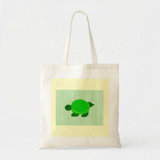 Green Little Turtle Tote Bag