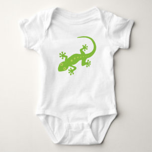 Green Lizard Baby Bodysuit