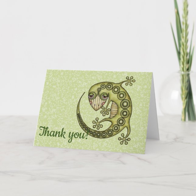 Green Lizard Card (Front)