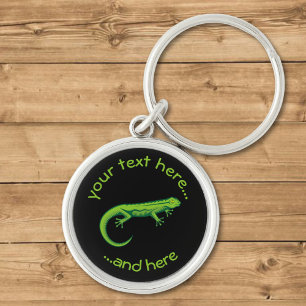 Green Lizard Keychain