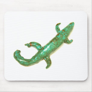 green lizard mousepad