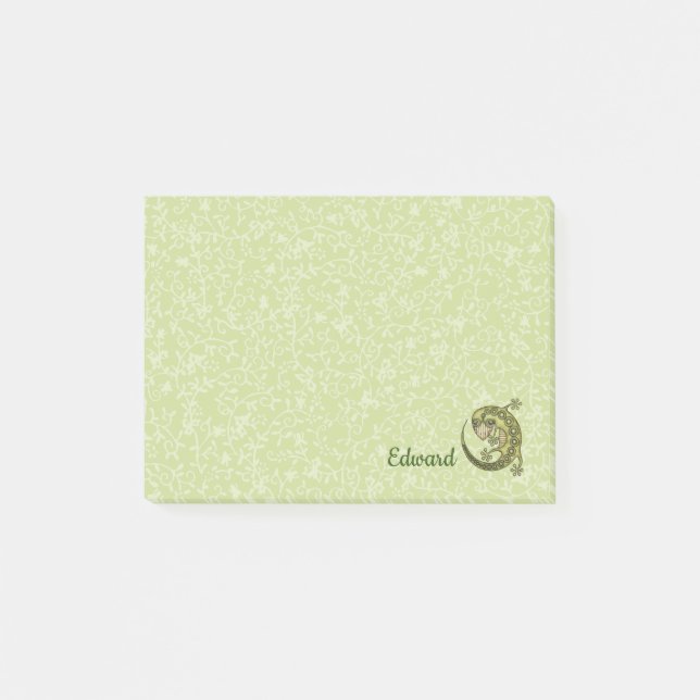 Green Lizard Post-it Notes (Front)