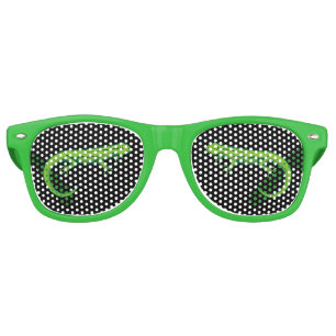 Green Lizard Retro Sunglasses