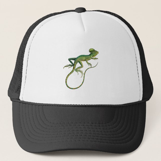 Green Lizard Trucker Hat (Front)