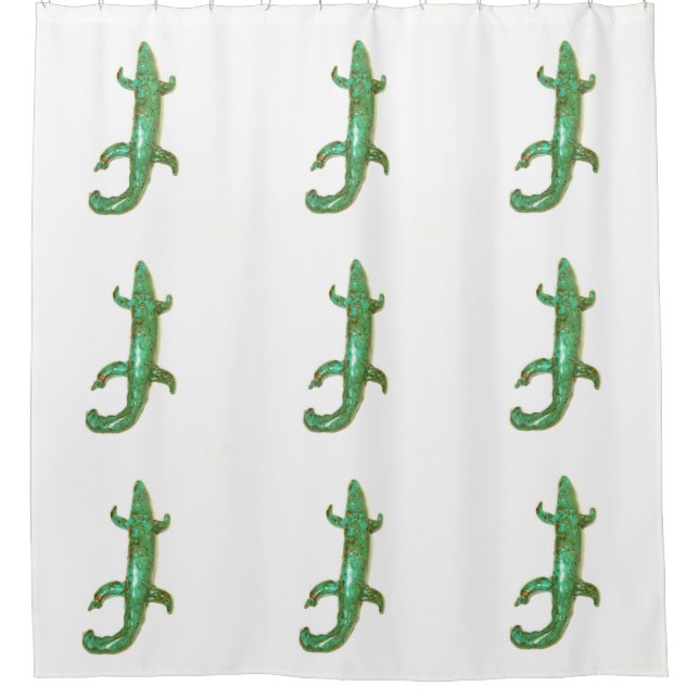 green lizards on white (Front)