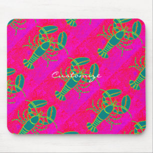 green lobsters Thunder_Cove pink Mouse Pad