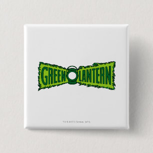 Green Logo Flames 2 Inch Square Button