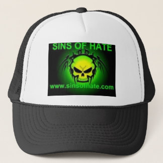 Green logo trucker hat