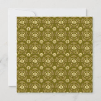 Green Longevity Flowers Invitation