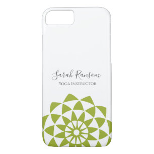 Green Lotus Flower Yoga Instructor Case-Mate iPhone Case
